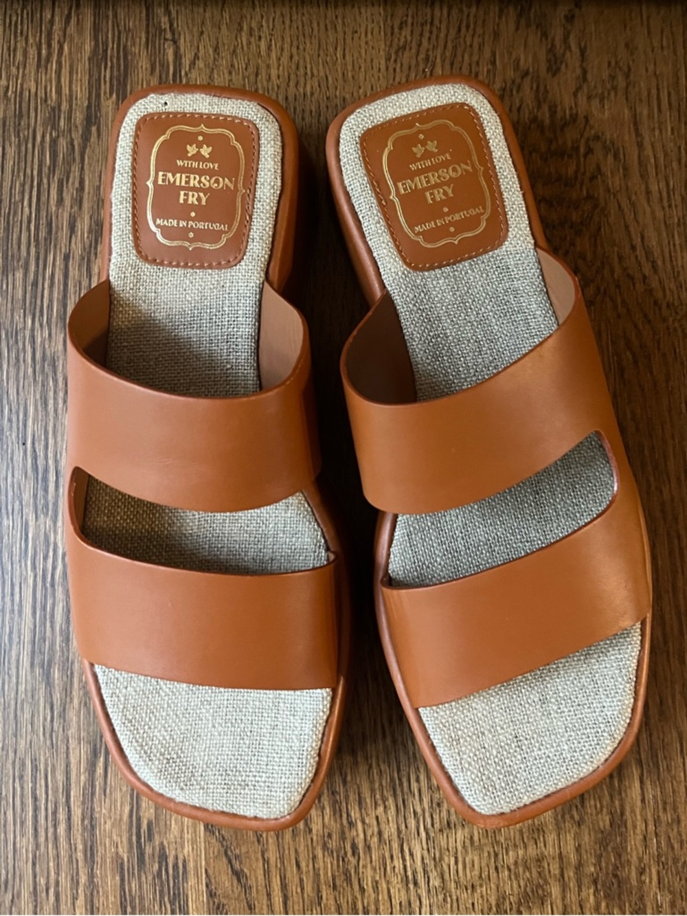 Emerson Fry Platform Slide Sandal Almond EU 36 / US 5.5-6 - Picture 3 of 7